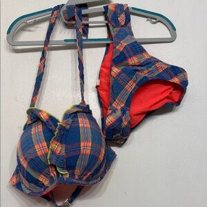 Victoria's Secret Vibrant Plaid Bikini